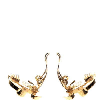 Chanel Metal CC Turnlock Clip On Earrings Gold 4 of 6