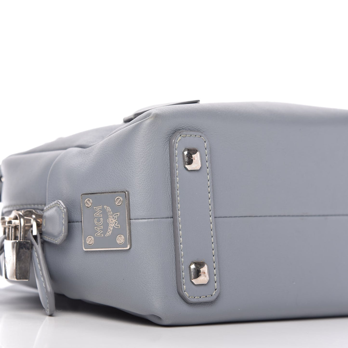 Calfskin Boston Bag Sky Blue
