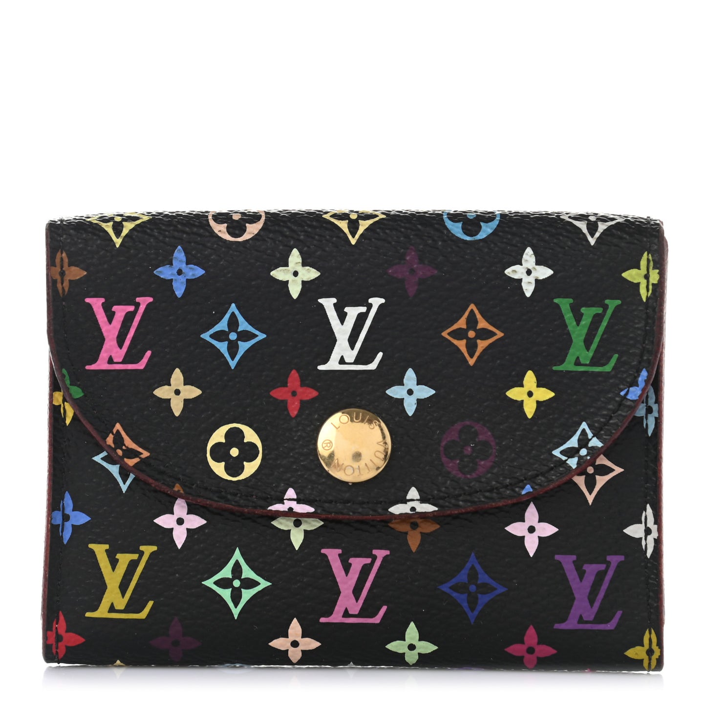 Monogram Multicolor Business Card Holder Black Grenade