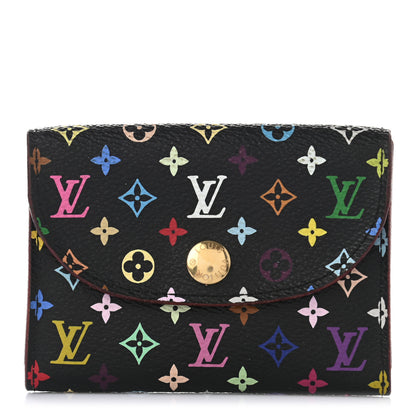 Louis Vuitton Monogram Multicolor Business Card Holder Black Grenade 1 of 8