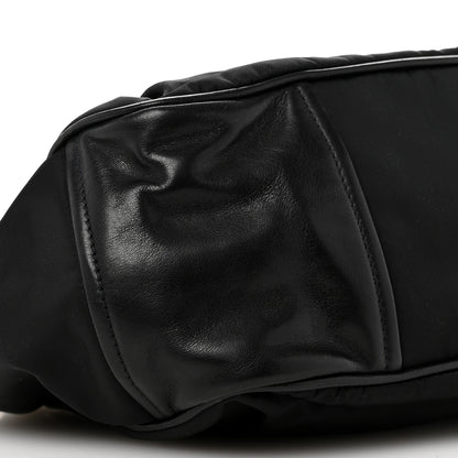 Prada Tessuto Nylon Chain Shoulder Bag Black 8 of 10
