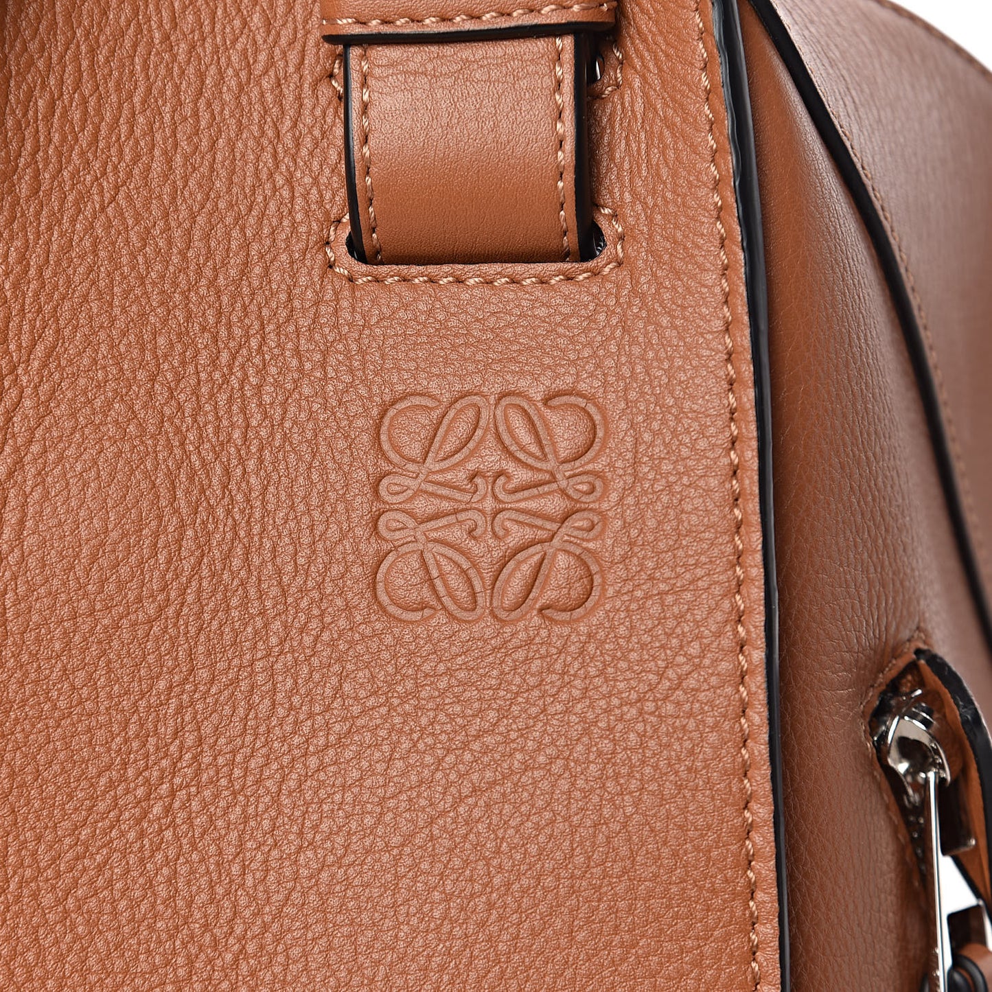 Calfskin Medium Hammock Shoulder Bag Tan