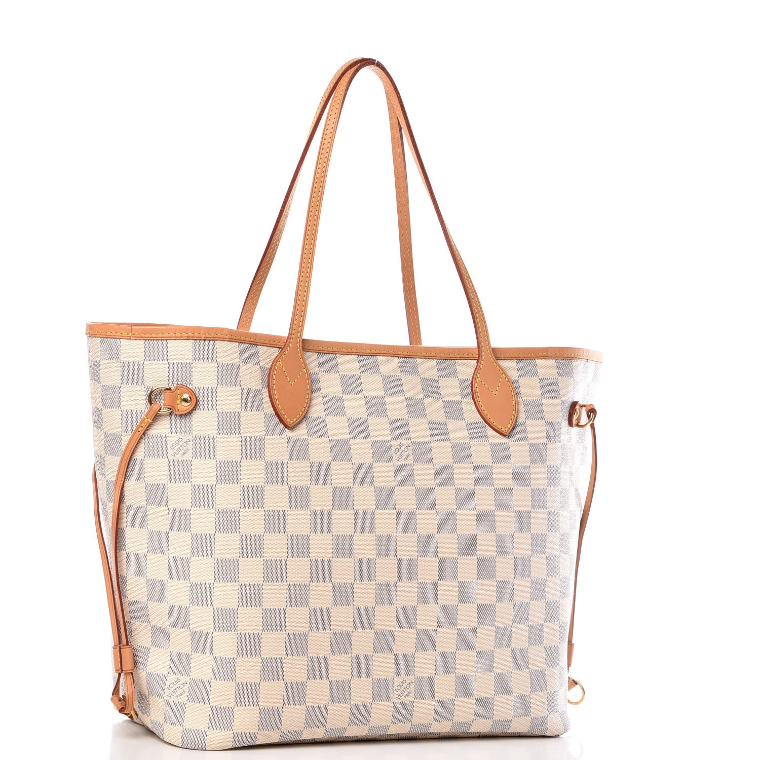 Louis Vuitton Damier Azur Neo Neverfull MM Rose Ballerine 4 of 11