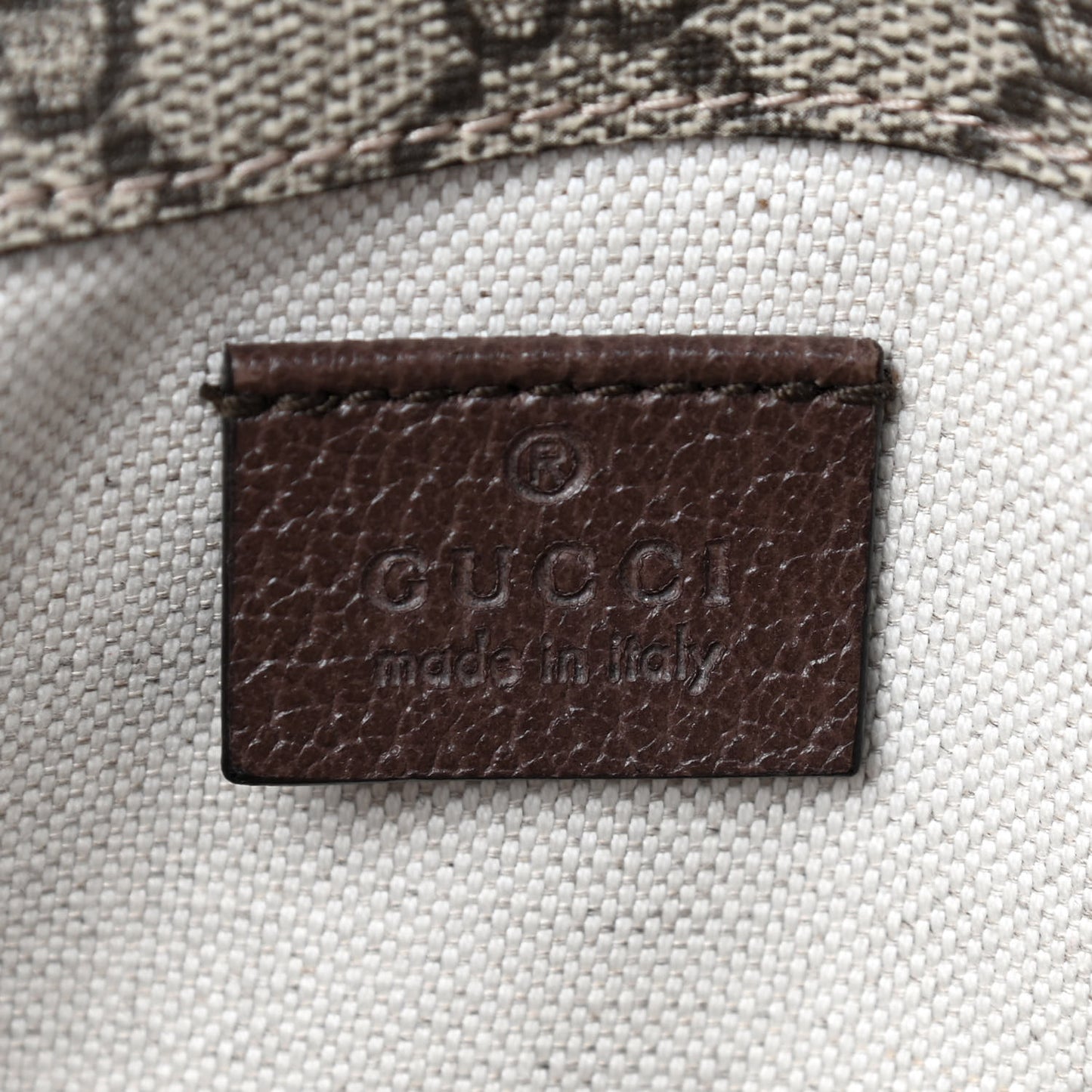 GG Supreme Monogram Neo Vintage Web Belt Bag Brown