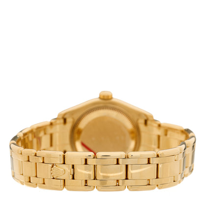 Rolex 18K Yellow Gold Diamond Mother of Pearl 29mm Pearlmaster Datejust Watch 80318 3 of 5
