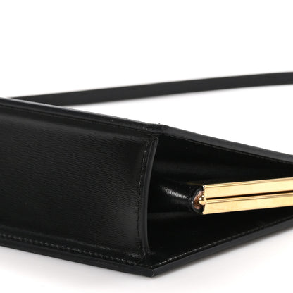 Jimmy Choo Box Calfskin Diamond Cocktail Clutch Black 8 of 9