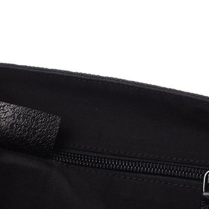Gucci Monogram Large Flap Messenger Bag Black 10 of 11