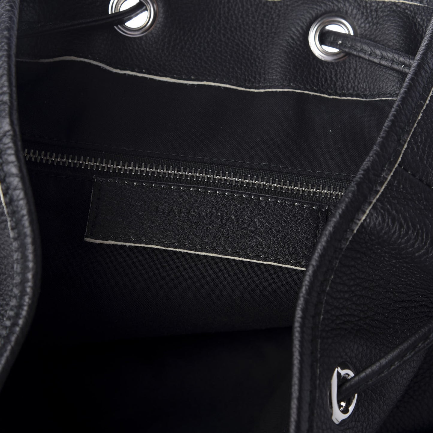 Veau Classic Silver Hardware S Traveler Backpack Black