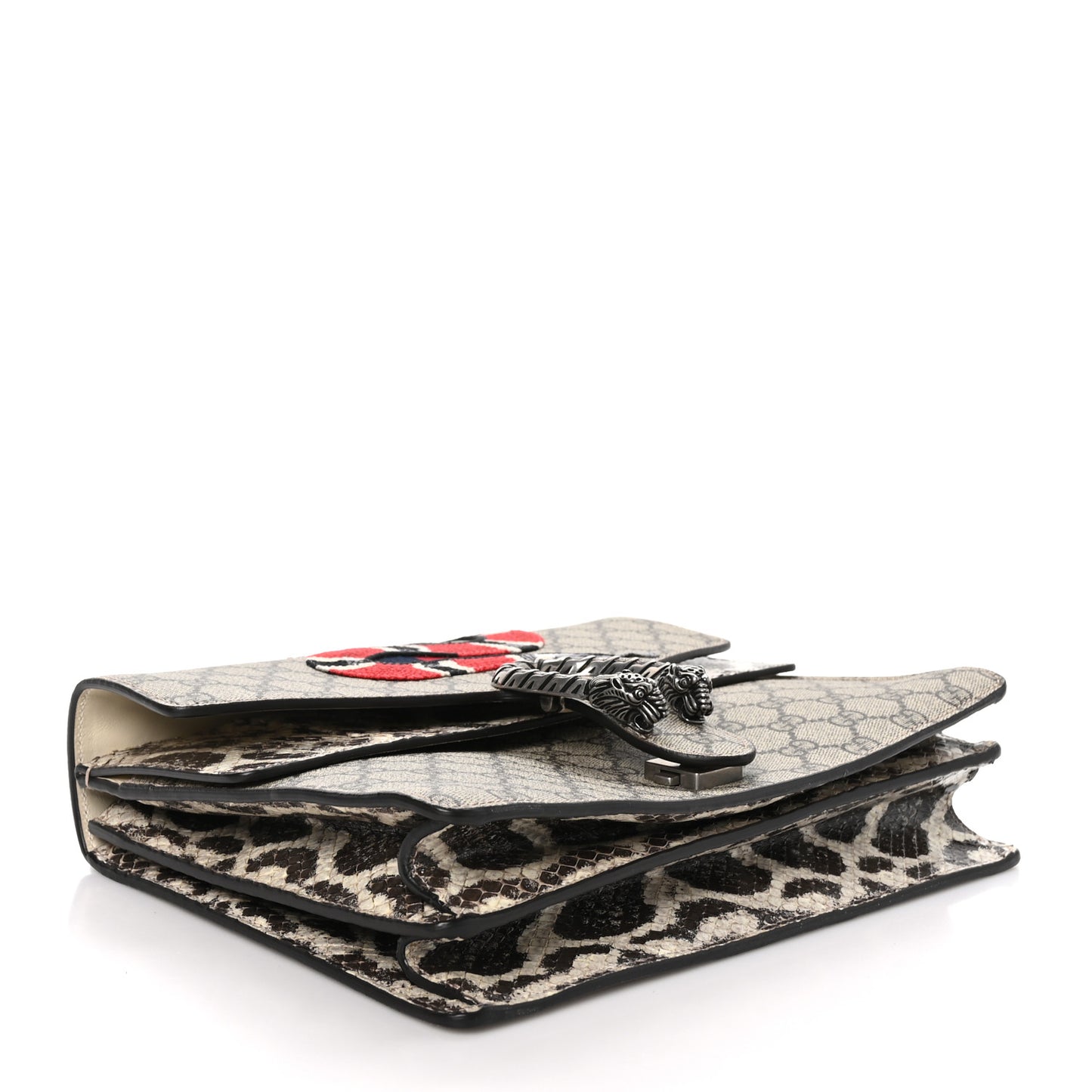 GG Supreme Monogram Kingsnake Embroidered Medium Dionysus Shoulder Bag Beige