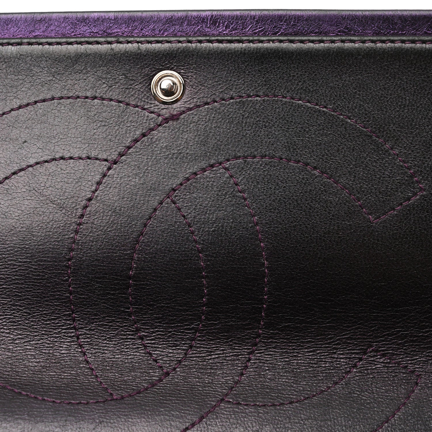 Chanel Metallic Aged Calfskin Quilted 2.55 Reissue 227 Flap Purple 22 of 23