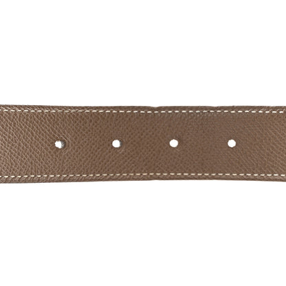 Hermes Epsom Swift 24mm Mini Constance Guilloche H Belt 80 32 Etoupe Black 5 of 9