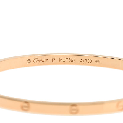 Cartier 18K Pink Gold Small LOVE Bracelet 17 3 of 5