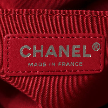 Chanel Aged Calfskin Quilted Small Gabrielle Bucket White Black 6 of 10