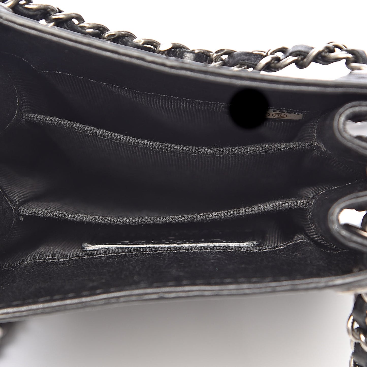 Calfskin CC Phone Holder Crossbody Black