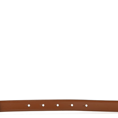 Valentino Garavani Glossy Calfskin VLogo Reversible Belt 100 40 Saddle Brown Black 5 of 5
