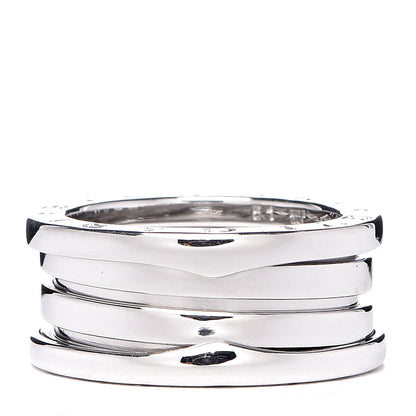 Bulgari 18K White Gold B.Zero1 Three-Band Ring 51 5.75 1 of 6