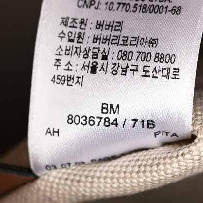 Burberry Canvas Smooth Calfskin Two Tone Small Pocket Bag Natural Malt Brown 7 of 13