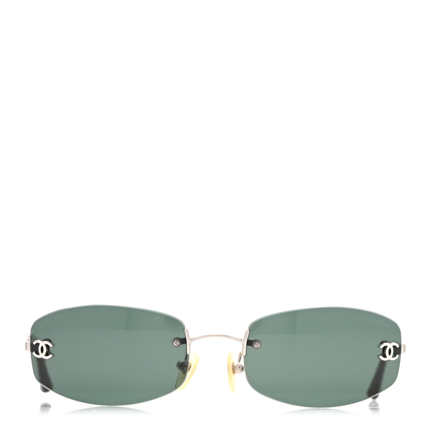Chanel Metal Frameless Sunglasses 4002 Grey 2 of 8