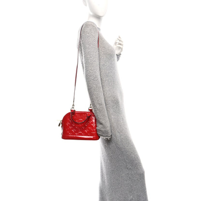 Louis Vuitton Vernis Alma BB Cherry 2 of 11