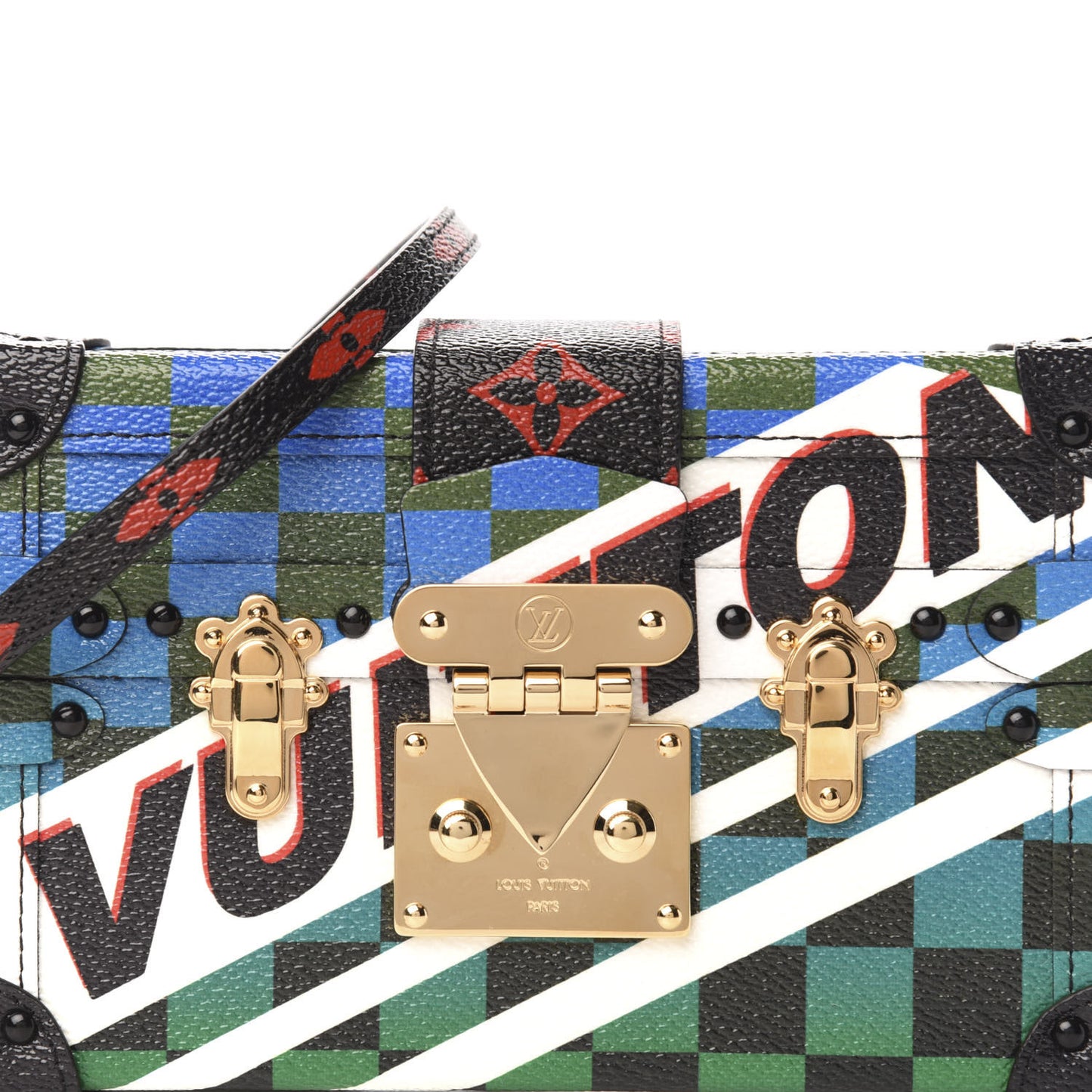 Damier Race Petite Malle Blue Vert