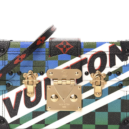 Louis Vuitton Damier Race Petite Malle Blue Vert 11 of 12