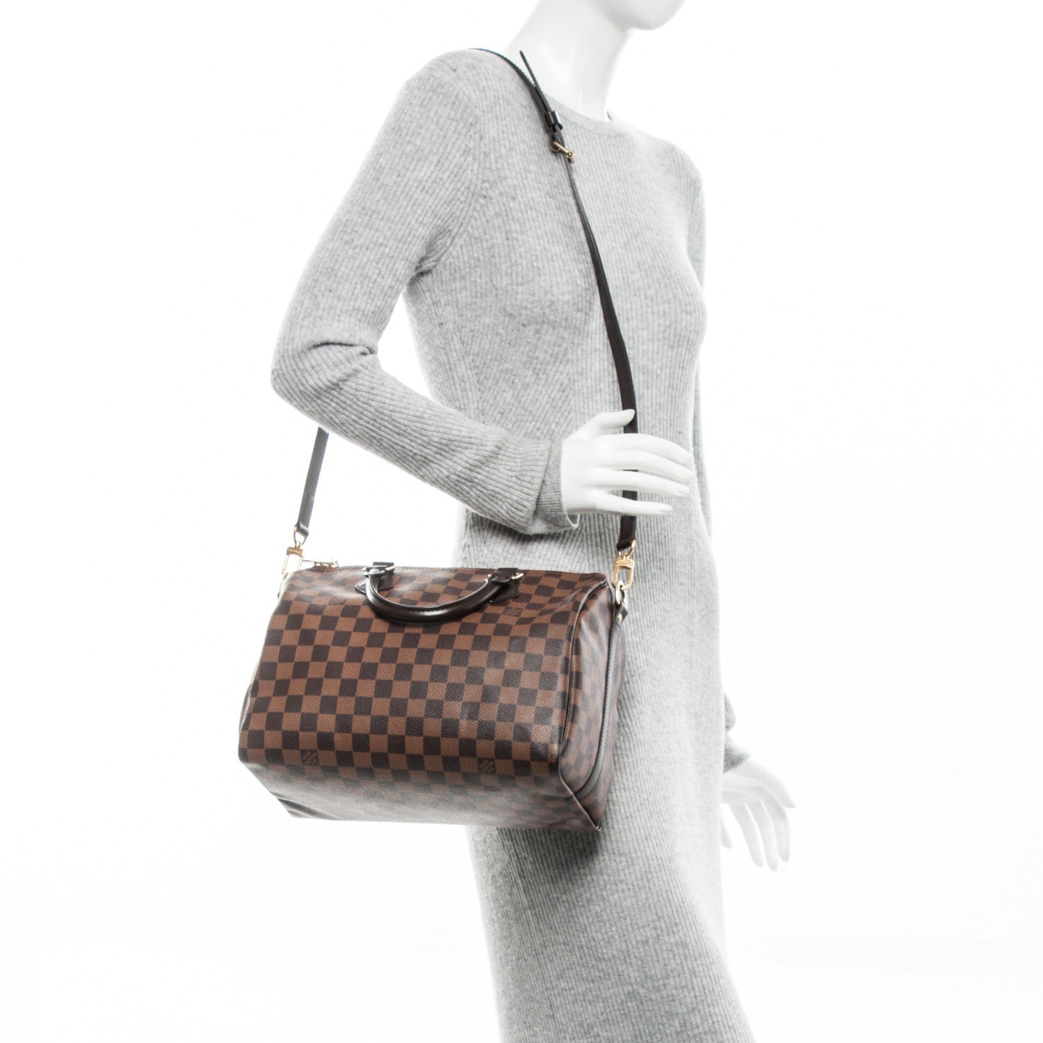 Louis Vuitton Damier Ebene Speedy Bandouliere 30 2 of 6