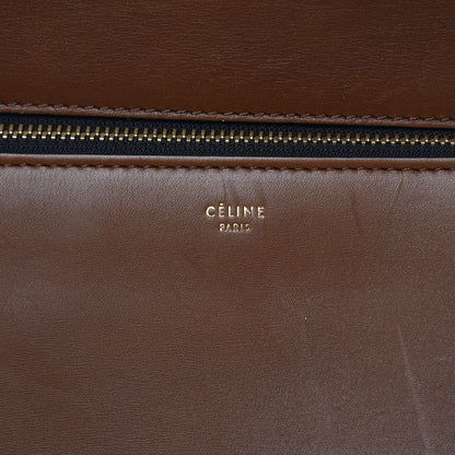 Celine Smooth Calfskin Large Edge Shoulder Bag Brown 7 of 17