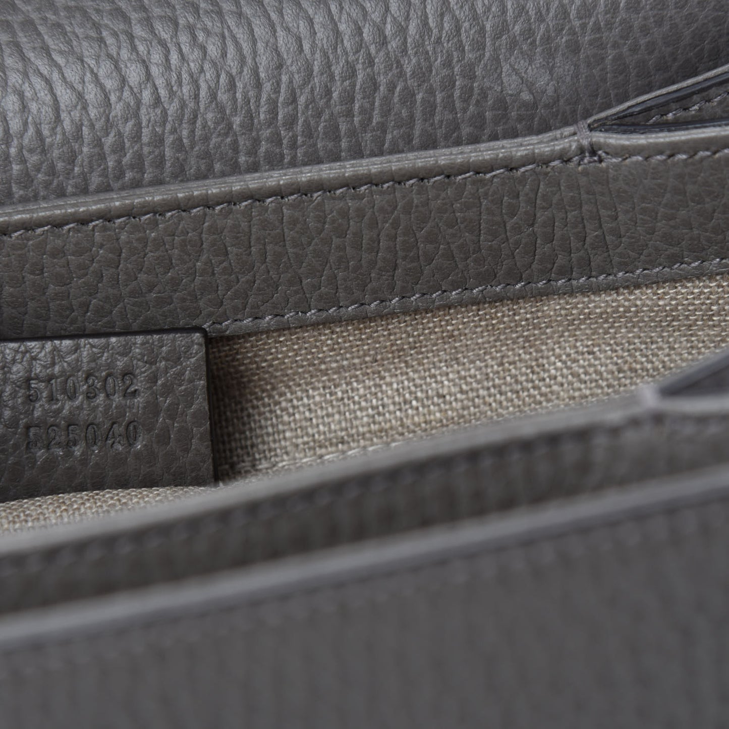 Dollar Calfskin Interlocking G Top Handle Shoulder Bag Loess