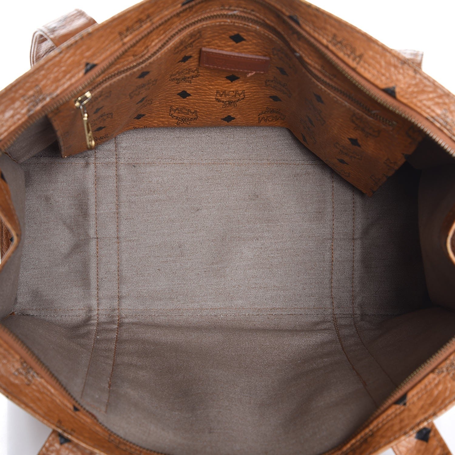MCM Visetos Shoulder Bag Cognac 5 of 18
