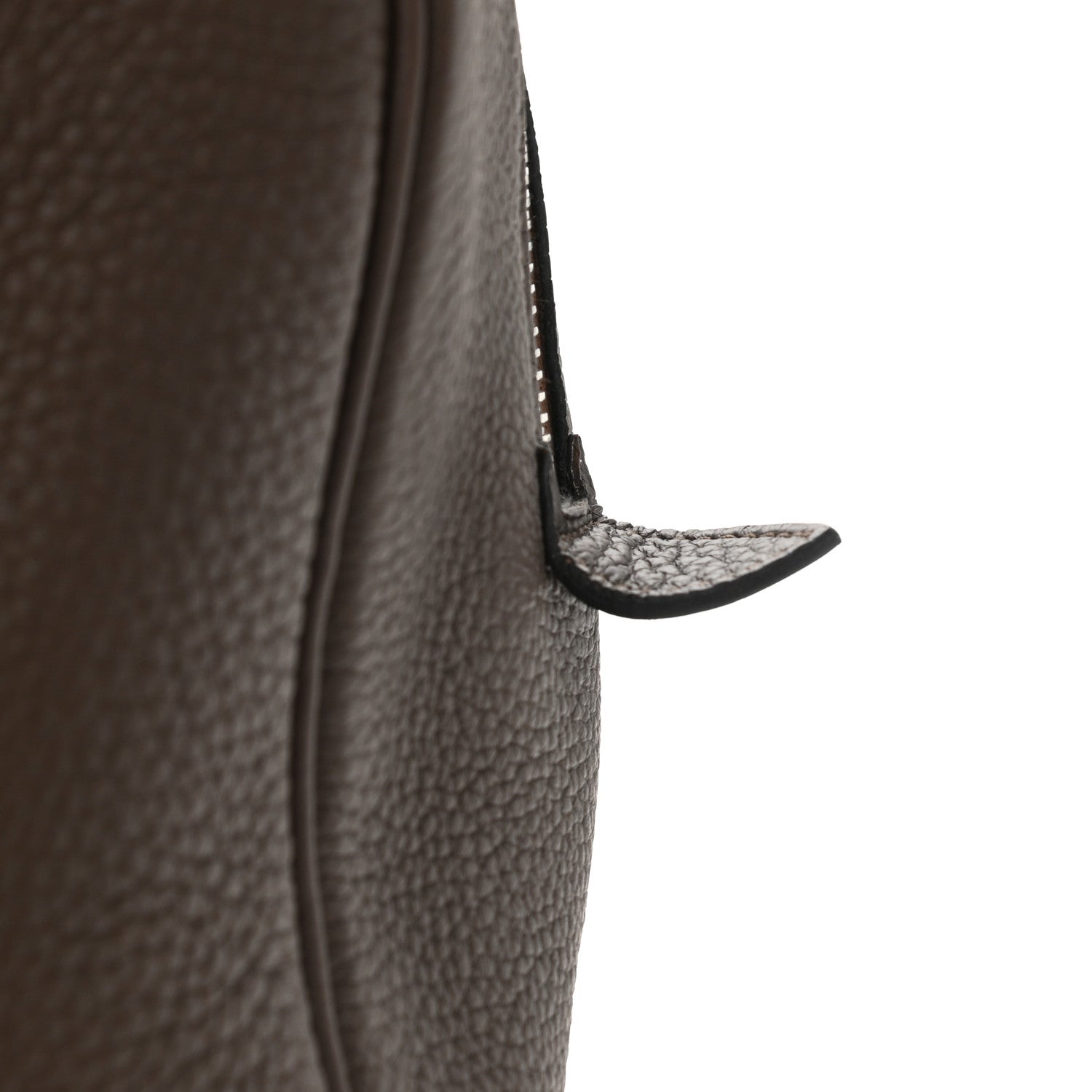 Hermes Taurillon Clemence Victoria II 35 Chocolate 11 of 12