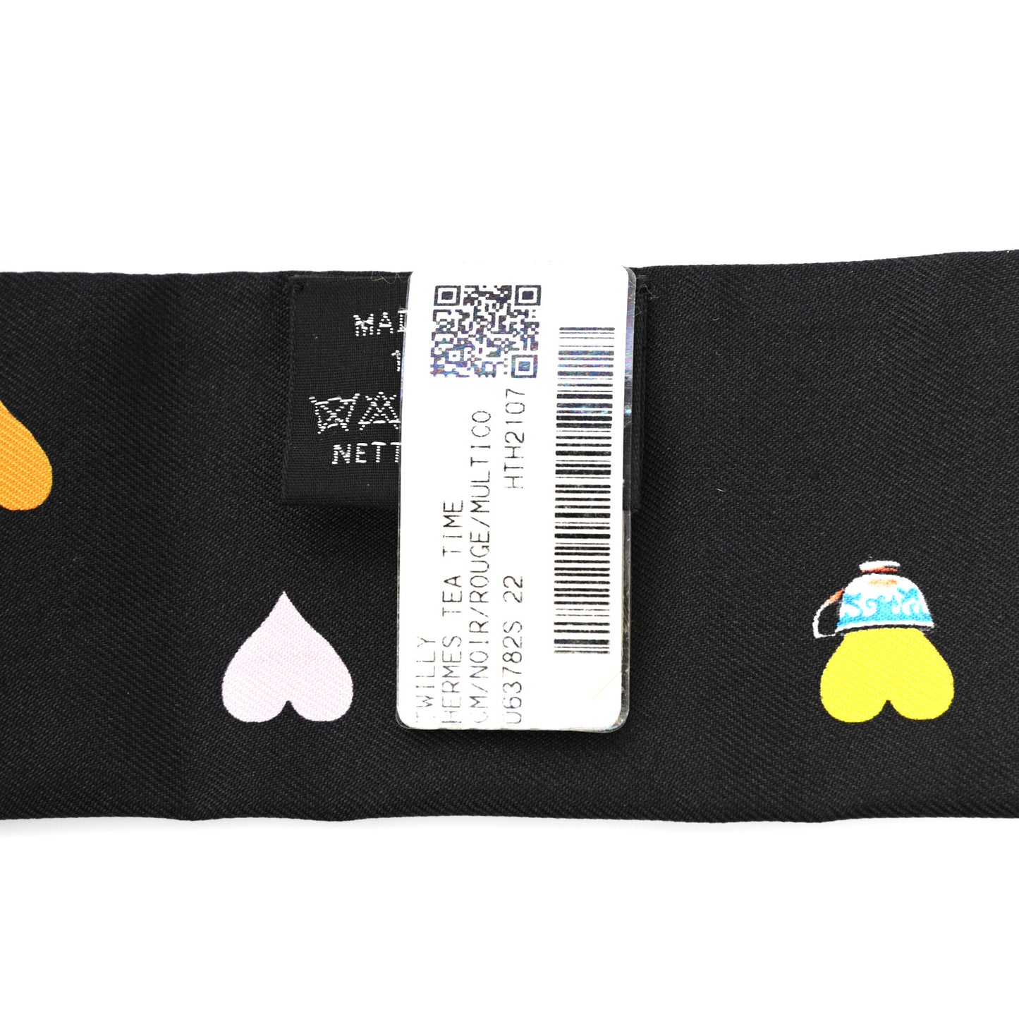 Silk Tea Time Twilly Black Rouge Multicolor