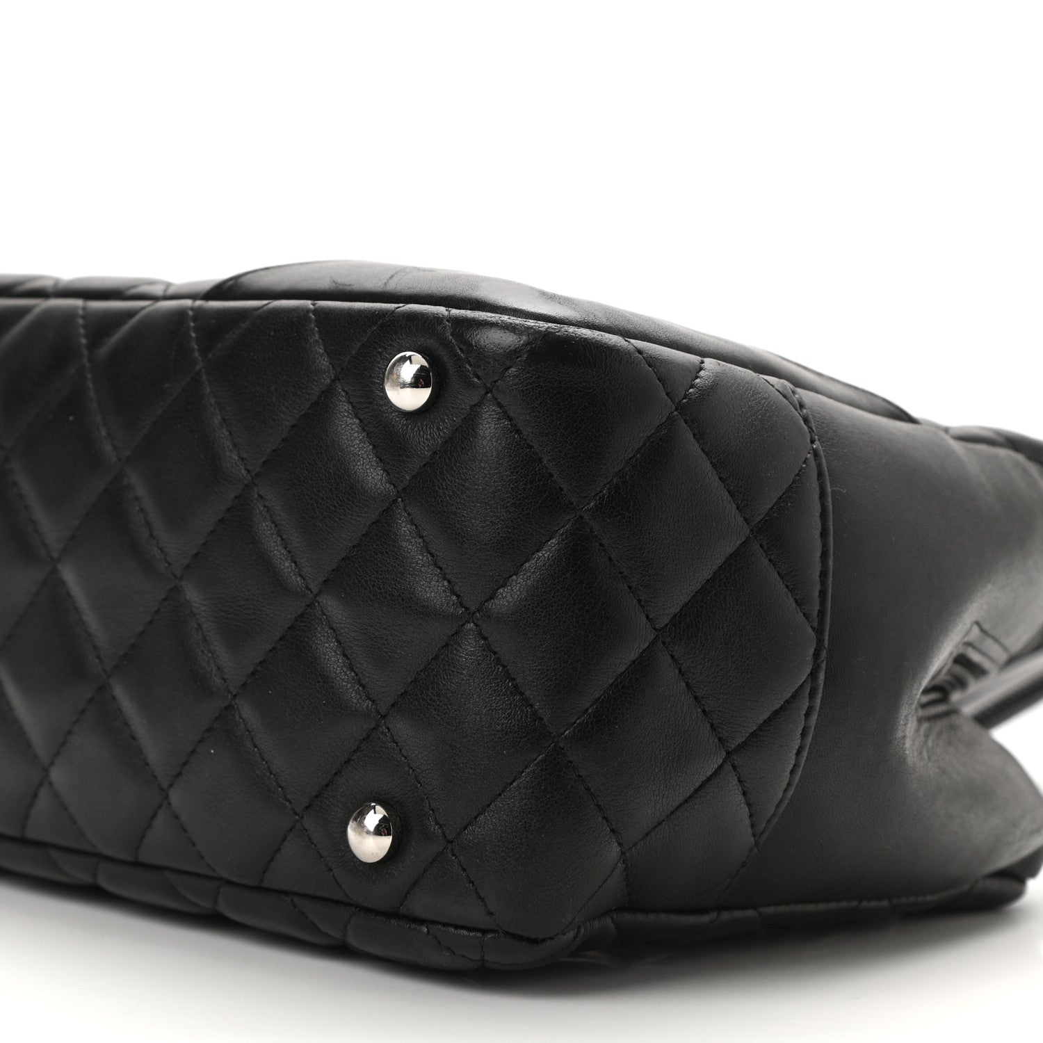 Chanel Calfskin Quilted Large Cambon Bowler Black 10 of 10