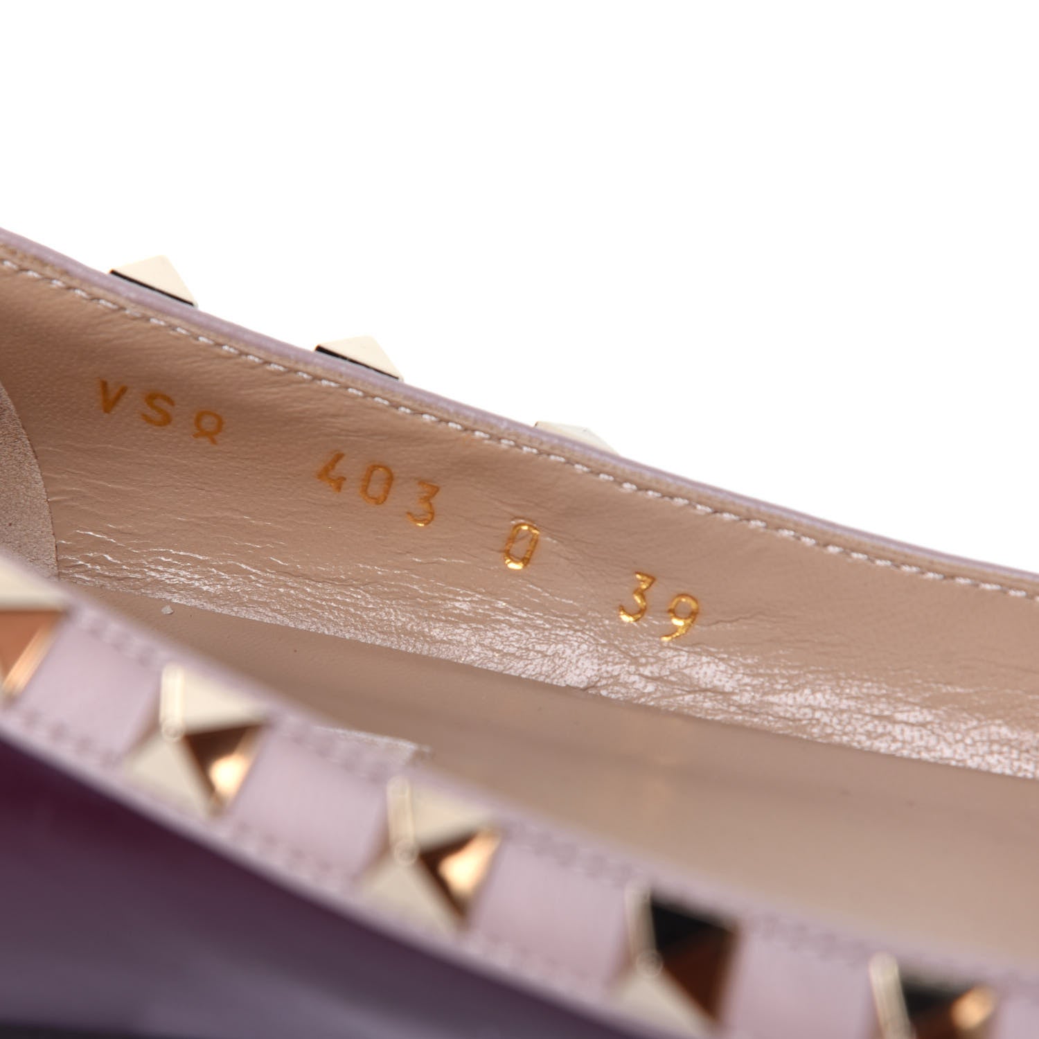 Valentino Garavani Nappa Rockstud Ballerina Flats 39 Rubin Poudre 9 of 9