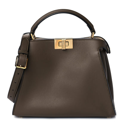 Fendi Vitello Tahiti Burro Bi-Color Medium Peekaboo Iconic Essentially Satchel Maya Camelia Confetto 1 of 9
