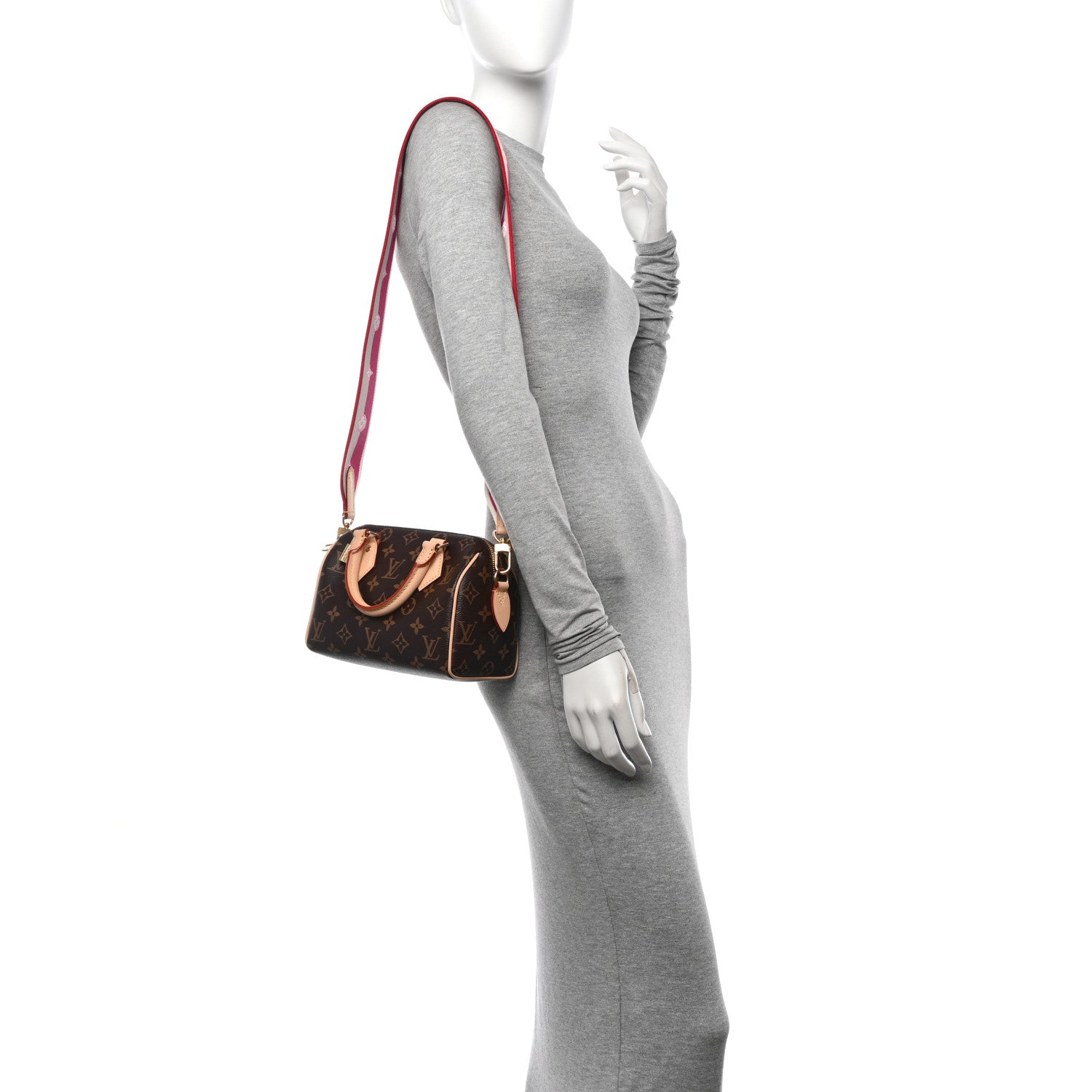 Louis Vuitton Monogram Speedy Bandouliere 20 Fuchsia 2 of 9