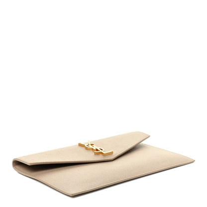 Saint Laurent Grain De Poudre Uptown Pouch Dark Beige 4 of 12