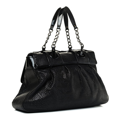 Fendi Nappa Patent Large B Bag Black 2 of 4