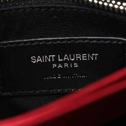 Saint Laurent Calfskin Y Quilted Monogram Toy Loulou Crossbody Bag New Lipstick 6 of 11