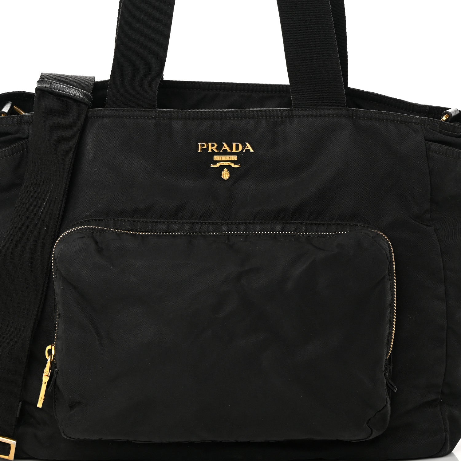 Prada Nylon Vela Baby Bag Black 8 of 20