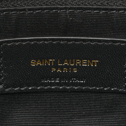 Saint Laurent Lambskin Quilted Toy Loulou Puffer Monogram Chain Satchel Blanc Vintage 6 of 9