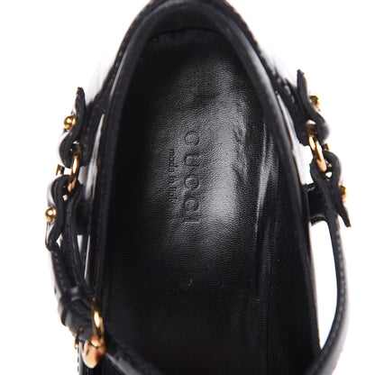 Gucci Calfskin Baby Lux Mary Jane Pumps 9.5 Black 6 of 10