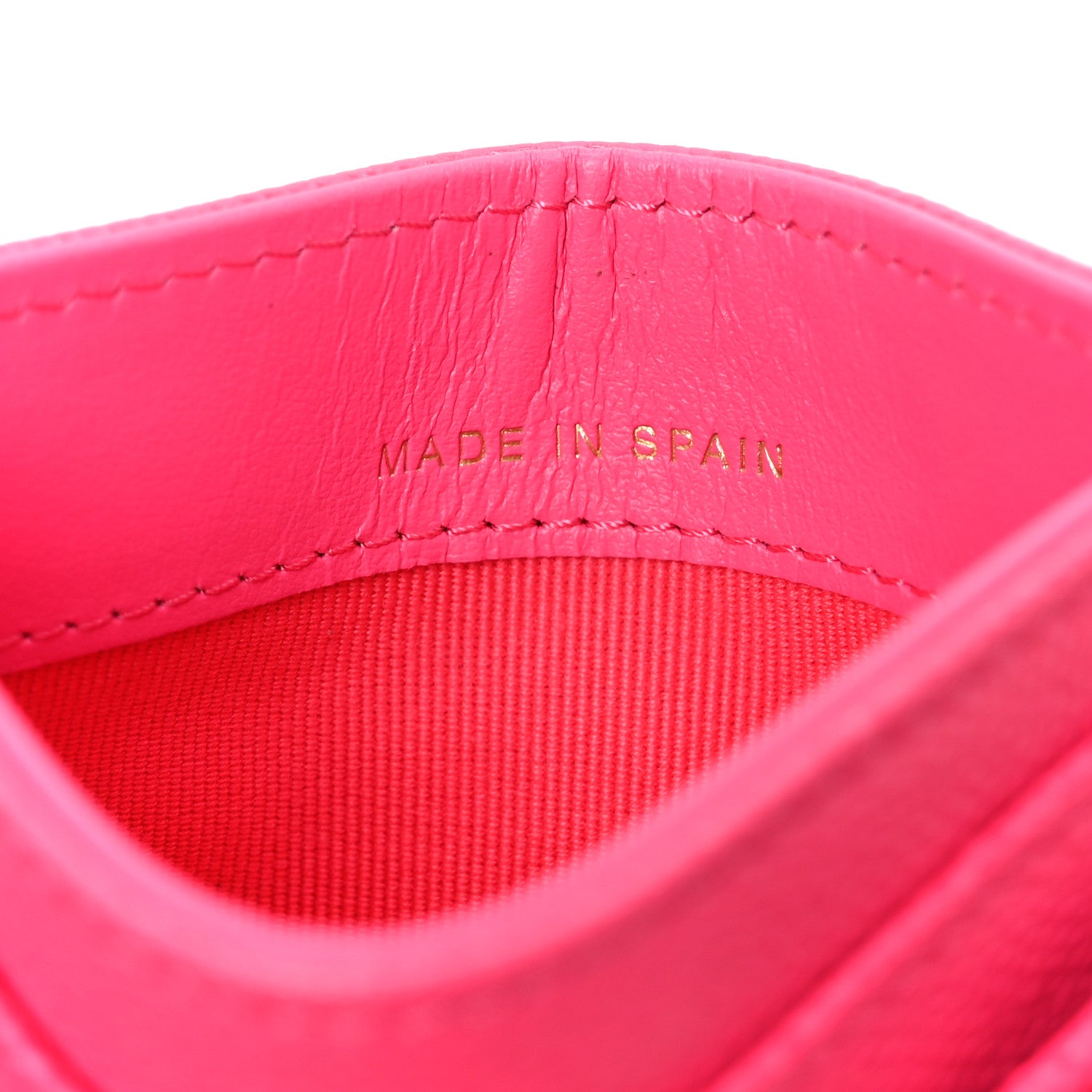 Chanel Caviar Quilted Card Holder Fuchsia 6 of 10