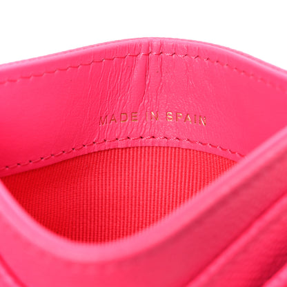 Chanel Caviar Quilted Card Holder Fuchsia 6 of 10