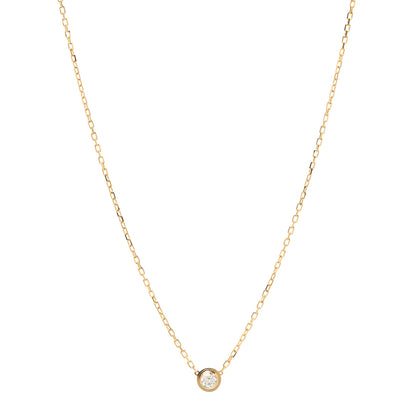 Cartier 18K Yellow Gold Diamond LM D'Amour Pendant Necklace 1 of 7