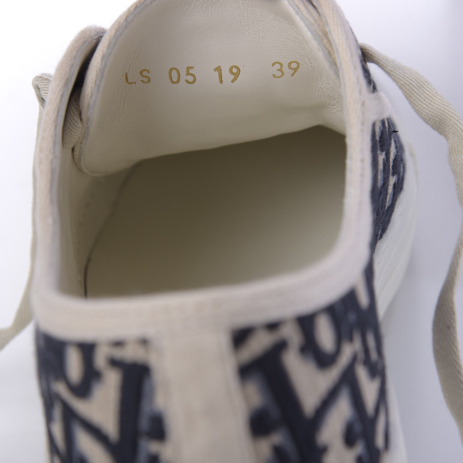 Christian Dior Canvas Oblique Walk'N'Dior Low Top Sneakers 39 Deep Blue 10 of 11