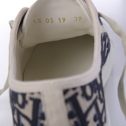 Christian Dior Canvas Oblique Walk'N'Dior Low Top Sneakers 39 Deep Blue 10 of 11