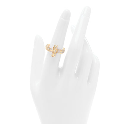 Tiffany 18K Yellow Gold Diamond T T1 Wide Ring 52 6 2 of 5
