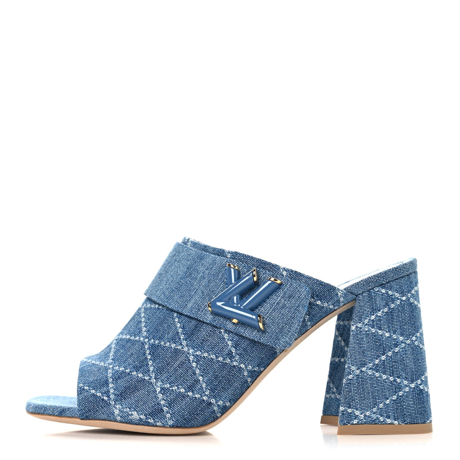 Louis Vuitton Denim Shake Mule 40 Blue 1 of 9