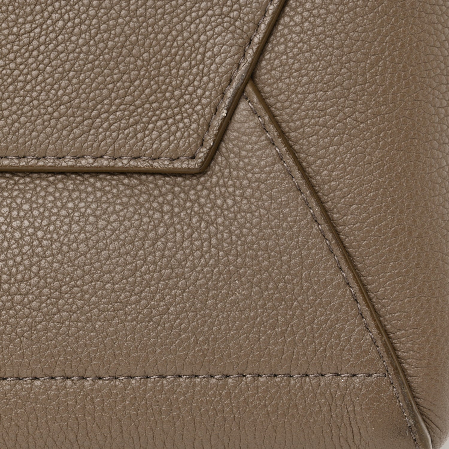 Celine Soft Grained Calfskin Sangle Bucket Bag Taupe 17 of 17
