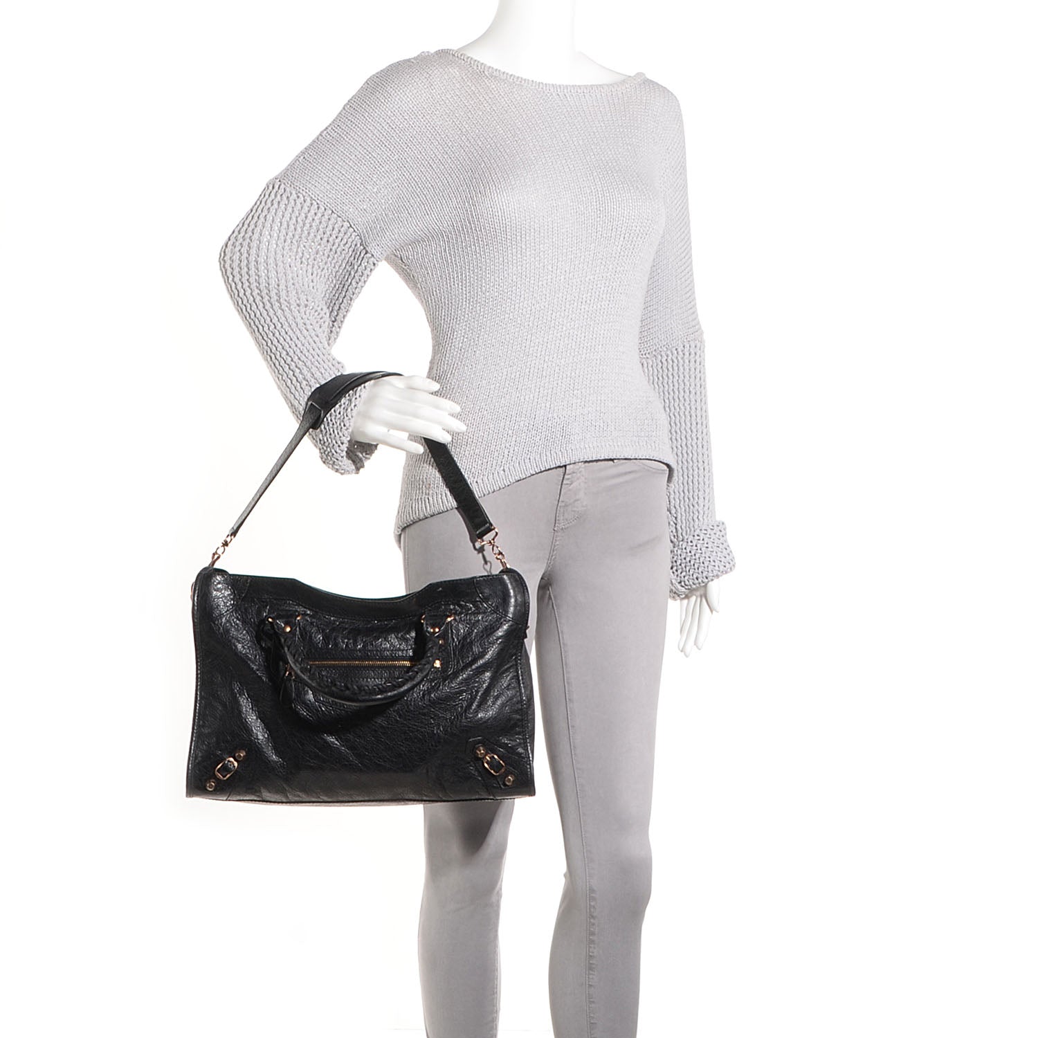 Balenciaga Agneau Giant 12 Rose Gold Hardware City Black 2 of 12